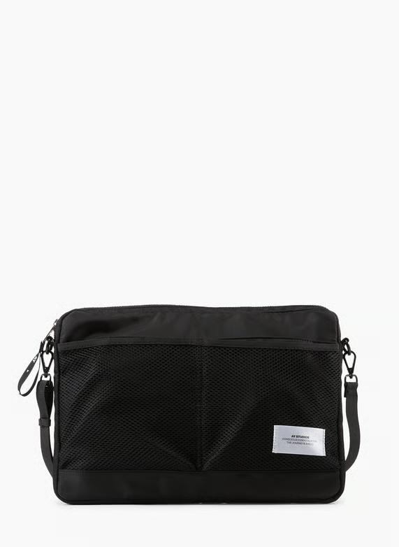 AY Studios Computer Bag Black Unisex Wasserabweisende Laptoptasche schwarz